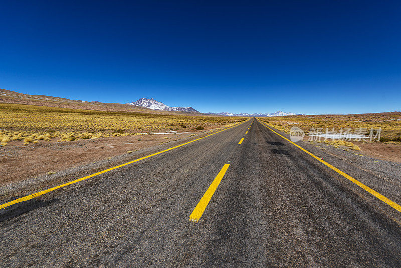 路线 23 - 卡雷泰拉 - 道路 - 阿尔蒂普拉诺 - 智利 - 阿塔卡马沙漠 - 安托法加斯塔地区